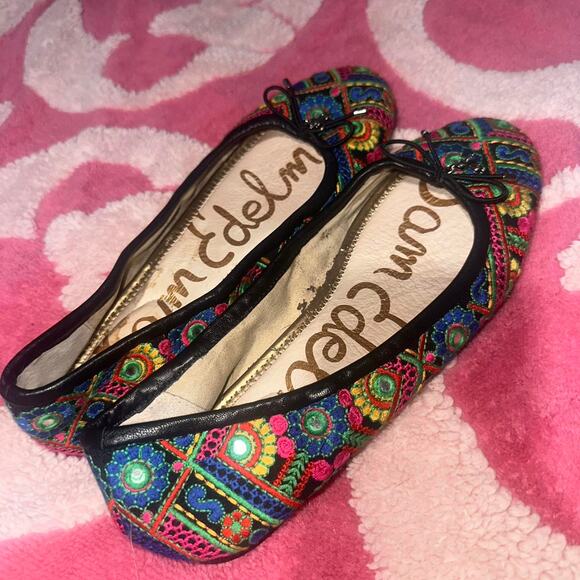 Sam edelman embroidered flats - Picture 1 of 4